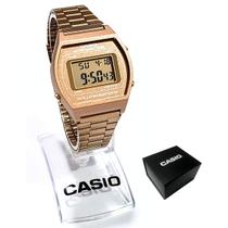 Relógio Casio Feminino Digital Vintage Rosé B640WC-5ADF