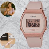 Relógio Casio Feminino Estilo Vintage LW2044ADF Rosé Digital com LED, Alarme, Cronômetro e Resina Confortável Super Leve Relógio Casio Feminino Estilo Vintage LW2044ADF Rosé Digital com LED, Alarme, Cronômetro e Resina Confortável Super Leve