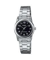 Relógio casio feminino prata ltp-v001d-1budf