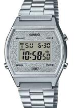 Relógio casio feminino vintage prata gliter b640wdg-7df Relógio casio feminino vintage prata gliter b640wdg-7df
