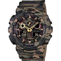 Relógio Casio G-Shock Camuflado GA-100CM-5ADR Resistente a choques