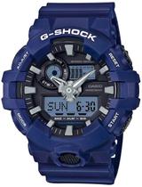 Relógio CASIO G-SHOCK masculino anadigi azul GA-700-2ADR