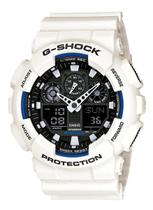 Relógio Casio G-Shock Masculino Anadigi Branco GA-100B-7ADR