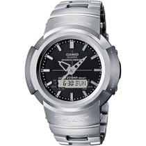 Relógio CASIO G-SHOCK masculino anadigi prata AWM-500D-1ADR