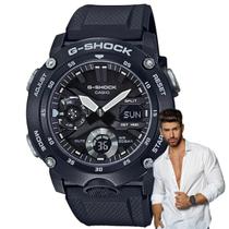 Relógio Casio G-Shock Masculino Anadigi Preto Carbono Prova Dágua 200 Metros 5 Alarmes Esportivo Superiluminador Cronógrafo Resistência a choques Hora Mundi GA-2000S-1ADR