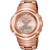 Relógio CASIO G-SHOCK masculino anadigi rosê AWM-500GD-4ADR