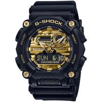 Relógio CASIO G-SHOCK masculino dourado preto GA-900AG-1ADR