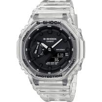 Relógio CASIO G-SHOCK masculino translúcido GA-2100SKE-7ADR