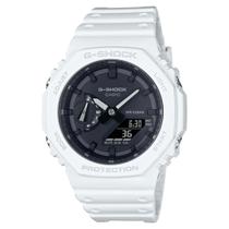 Relógio CASIO G-SHOCK unissex anadigi branco GA-2100-7ADR