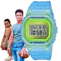 Relógio Casio G-Shock Unissex Feminino Masculino Digital Prova Dágua agua 200 Metros Resistência a choques Quadrado Esportivo DW-5600LS-2DR