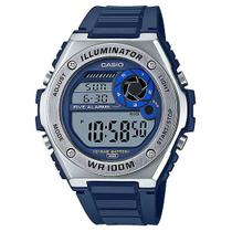 Relógio CASIO Illuminator masculino azul MWD-100H-2AVDF