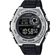 Relógio CASIO Illuminator masculino preto MWD-100H-1BVDF