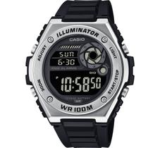 Relógio CASIO Illuminator masculino preto MWD-100H-1BVDF Relógio CASIO Illuminator masculino preto MWD-100H-1BVDF