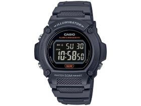 Relógio CASIO illuminator masculino preto W-219H-8BVDF Relógio CASIO illuminator masculino preto W-219H-8BVDF