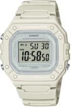 Relógio CASIO Illuminator unissex digital bege W-218HC-8AVDF Relógio CASIO Illuminator unissex digital bege W-218HC-8AVDF