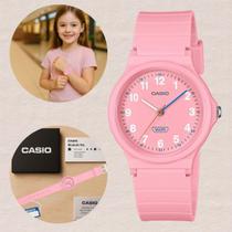 Relógio Casio Infantil Juvenil Escolar Leve Casual Meninos Meninas LQ-24B-4B Pulseira Ecológica Resistente à Água Rosa Relógio Casio Infantil Juvenil Escolar Leve Casual Meninos Meninas LQ-24B-4B Pulseira Ecológica Resistente à Água Rosa