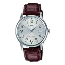 Relógio Casio Marrom Prata Masculino MTP-V002L-7B2UDF