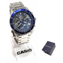 Relógio Casio Masculino Analógico Edifice EFV-540D-1A2VUDF