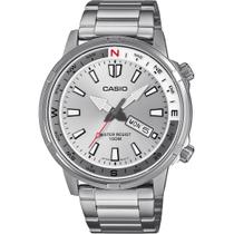 Relógio CASIO masculino analógico prata MTD-130D-7AVDF Relógio CASIO masculino analógico prata MTD-130D-7AVDF