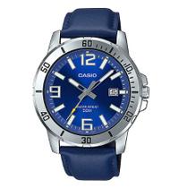 Relógio Casio Masculino Collection Couro Azul MTP-VD01L-2BVUDF