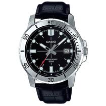 Relógio casio masculino couro mtp-vd01l-1evudf