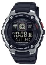 Relógio casio masculino digital hora mundial ae-2000w-1bvdf
