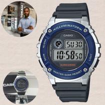 Relógio Casio Masculino Digital Prata W-216H-2AVDF Relógio Casio Masculino Digital Prata W-216H-2AVDF