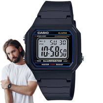 Relógio Casio Masculino Digital Quadrado Prova Dagua 5 ATM Esportivo Preto W-217H-1AVDF