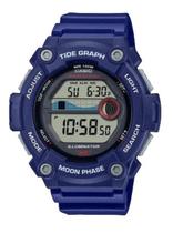 Relógio Casio Masculino Digital Tabua de Mares Azul WS-1300H-2AVDF
