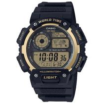 Relógio casio masculino illuminator world time ae-1400wh-9avdf