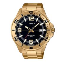Relógio CASIO masculino preto dourado MTC-100G-1BVDF Relógio CASIO masculino preto dourado MTC-100G-1BVDF