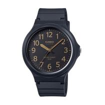Relógio Casio Masculino Preto Fundo Detalhes Dourado + NF Relógio Casio Masculino Preto Fundo Detalhes Dourado + NF