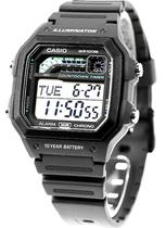 Relógio casio masculino quadrado digital ws-1600h-8avdf