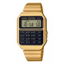 Relógio Casio Masculino Ref: Ca-500weg-1adf Calculadora Dourado