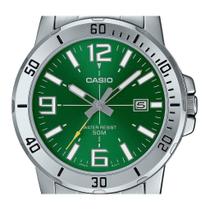 Relógio Casio Masculino Verde Aço Mtp-Vd01D-3Bvudf-Sc