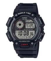 Relógio Casio Masculino World Time Preto AE-1400WH-1AVDF