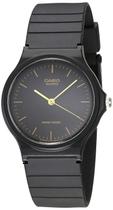 Relógio Casio MQ24 Series Quartz Analógico para Homens Preto/Dourado