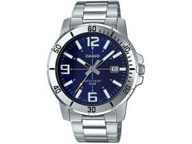 Relógio Casio Prata Masculino MTP-VD01D-2BVUDF-SC Relógio Casio Prata Masculino MTP-VD01D-2BVUDF-SC