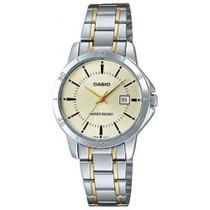 Relógio Casio Standard Bicolor Feminino LTP-V004SG-9AUDF Relógio Casio Standard Bicolor Feminino LTP-V004SG-9AUDF