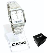 Relógio Casio Unissex Anadigi Clássico Prateado AQ-230A-7DMQ