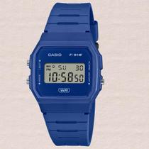 Relógio Casio Unissex Digital Azul F-91WB-2A1DF