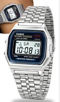 Relógio Casio Unissex Digital De Pulso Vintage Clássico Prata Com Pulseira Em Aço Inoxidável Resistente A àgua Original Relógio Casio Unissex Digital De Pulso Vintage Clássico Prata Com Pulseira Em Aço Inoxidável Resistente A àgua Original