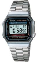 Relógio casio unissex vintage a168wa-1wdf