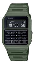 Relógio Casio Unissex Vintage Calculadora Digital Verde CA-53WF-3BDF