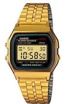 Relógio casio unissex vintage dourado a159wgea-1df-sc