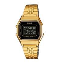 Relógio casio unissex vintage dourado la680wga-1bdf