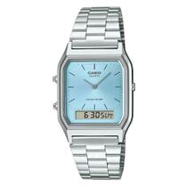Relógio Casio Vintage Ana-Digi Mostrador AQ-230A-2A1MQYDF-SC Azul