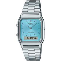 Relógio Casio Vintage AQ-230A-2A1MQYDF Alarme Cronômetro