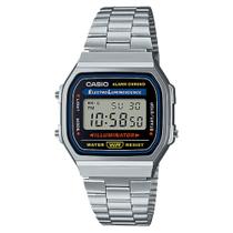 Relógio Casio Vintage Digital A168WA-1WDF-BR Prata