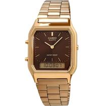 Relógio casio vintage dourado aq-230ga-5amqydf-sc Relógio casio vintage dourado aq-230ga-5amqydf-sc